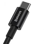 CABLU alimentare si date Baseus Tungsten Gold, Fast Charging Data Cable pt. smartphone, USB la Lightning Iphone 2.4A, brodat, 1m, rezistent zgarieturi, negru 