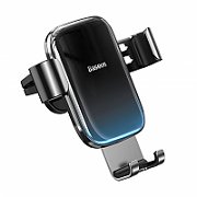 SUPORT AUTO Baseus Glaze Gravity pt. SmartPhone, fixare grila ventilatie, negru 