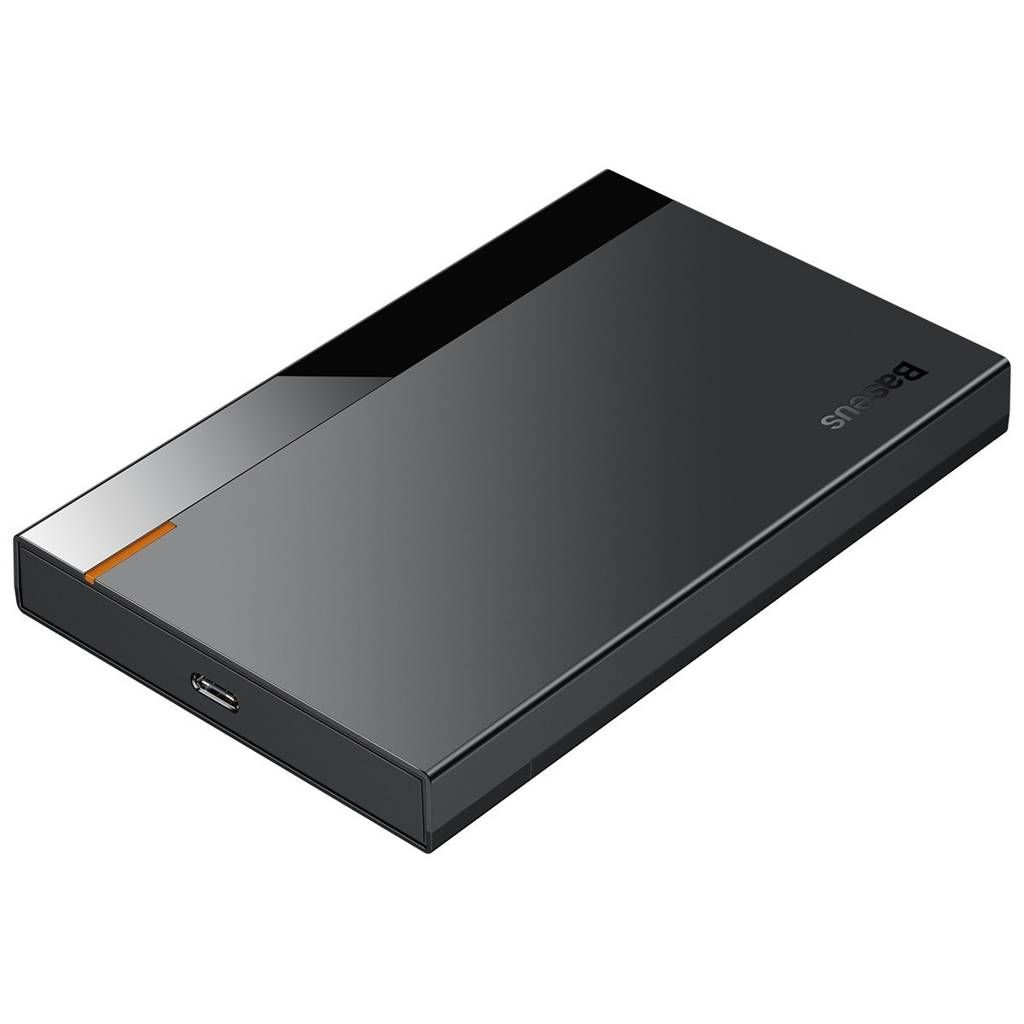 RACK extern Baseus, pt HDD/SSD, 2.5 inch, S-ATA, interfata PC USB 3.0, plastic, lungime cablu 50 cm, negru 