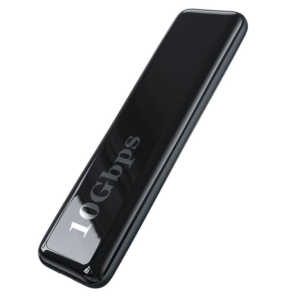 RACK extern Baseus, pt SSD M.2 NGFF SATA compatibile cu form factor 2280, 2260, 2242 si 2230, interfata PC USB Type-C Gen 2, plastic, lungime cablu 50 cm, negru 