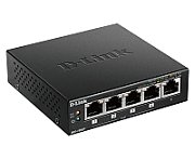 SWITCH D-LINK  5 porturi Gigabit, 4 porturi POE, carcasa metal. 