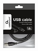 GEMBIRD CC-USB2-AMmDM90-6 Gembird Double-sided angled Micro-USB to USB 2.0 AM cable, 1.8 m, black_2