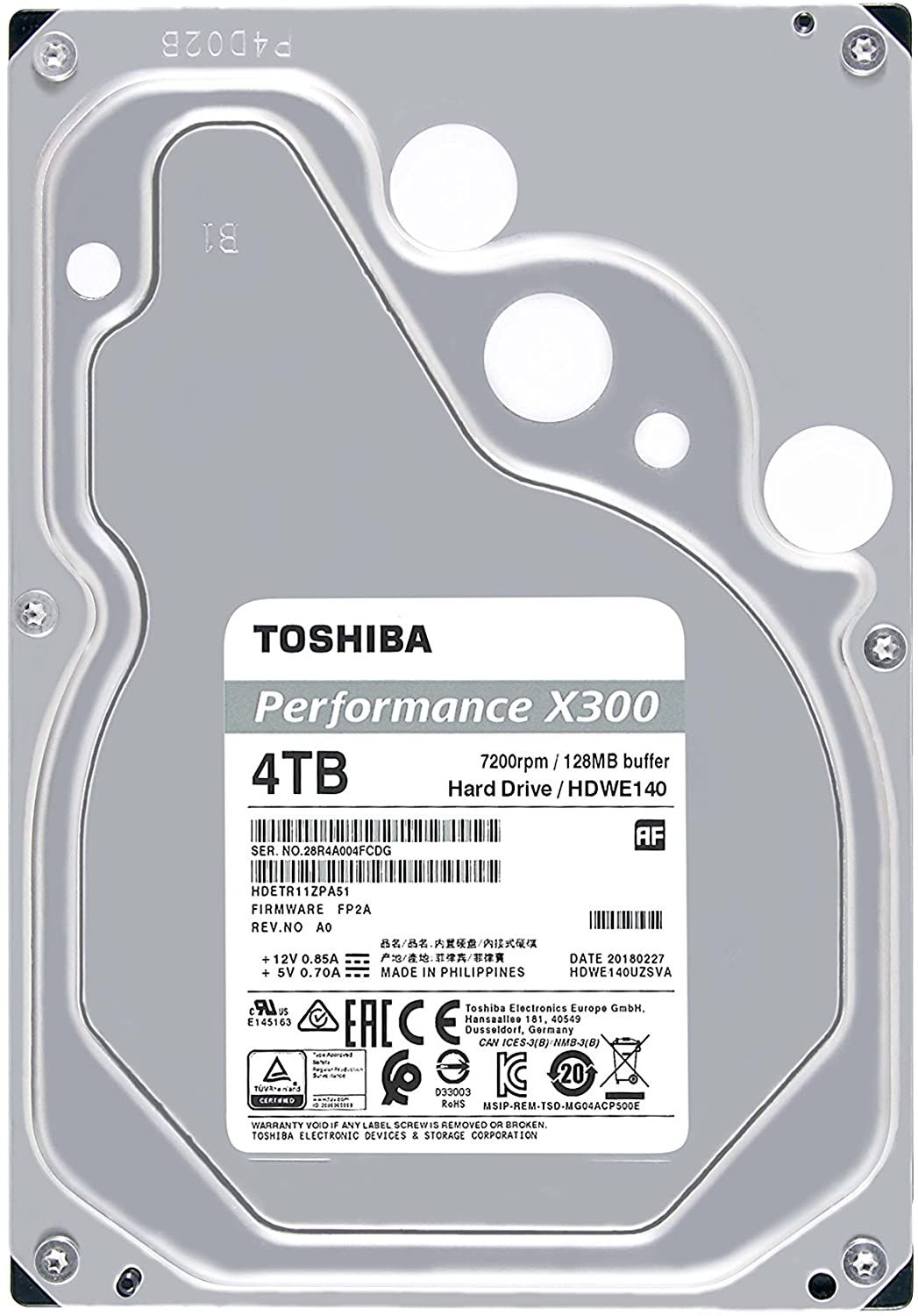 HDD Desktop Toshiba X300 (3.5'' 12TB, 7200RPM, 256MB, SATA 6Gbps), bulk_3