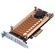 QNAP Dual M.2 PCIe SSD Erweiterung PCIe Gen2 x4 supports up to two M.2 22110/2280 PCIe SSD_2