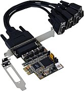 IO Exsys PCIe 4x Seriell DB9 (EX-44384) inkl. LP_1