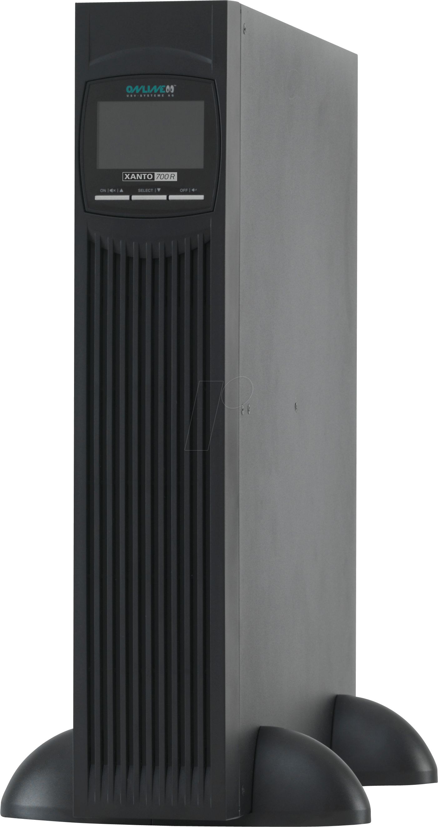 UPS Online USV X700R, 700 VA, 700 W, cu management, 8x C13, 1x C14, 1x RJ45, 1x USB, 12V 9Ah Rack 2U, Negru