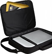 GEANTA CASE LOGIC, pt. notebook de max. 17 inch, 1 compartiment, buzunar frontal, waterproof, poliester, negru,  VNCI-217 BLACK