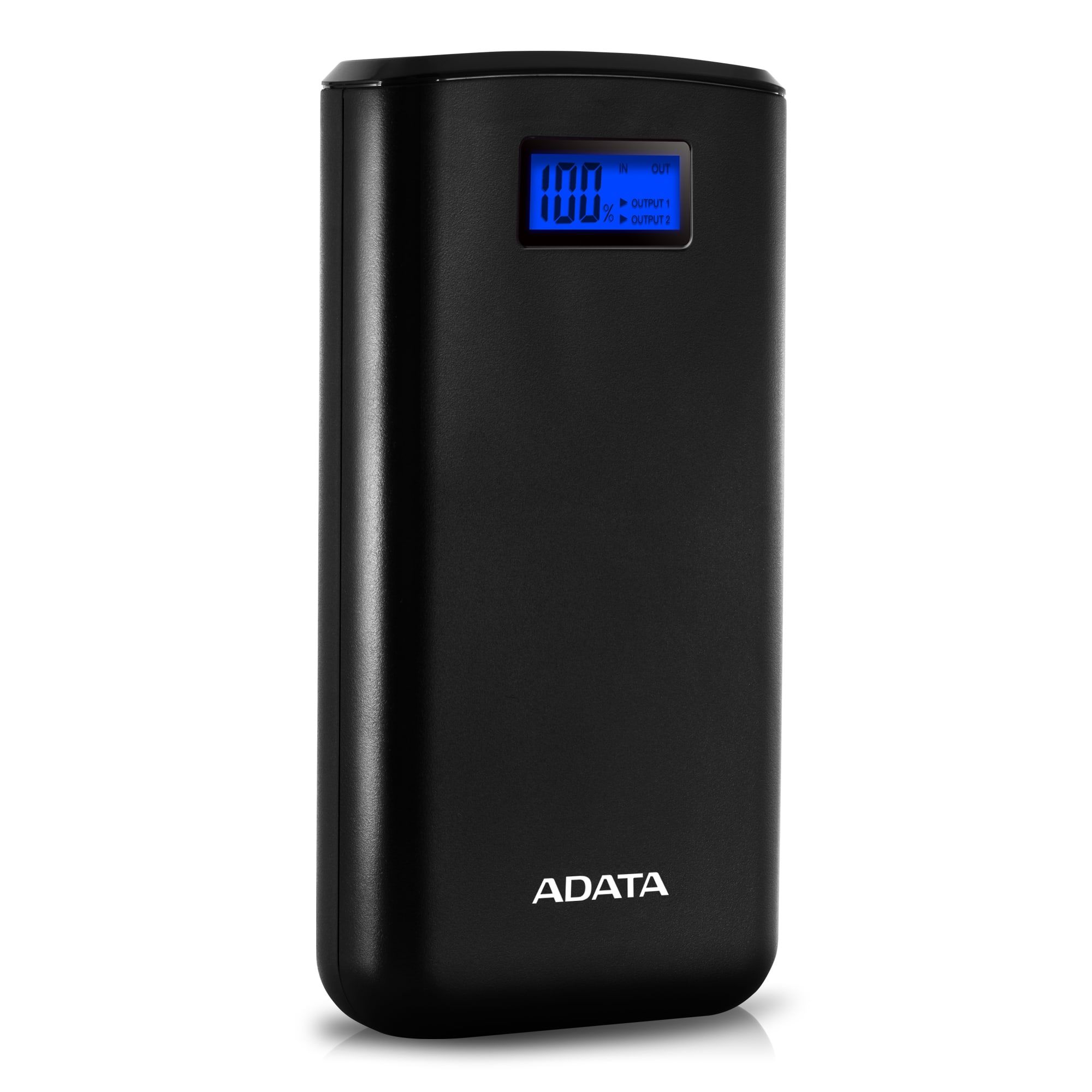 POWER BANK ADATA 20000mAh, Quick Charge 3.0 + PD 18W, 2 x USB &amp; 1 x USB-C, digital display pt. status baterie, P20000QCD 20.000 mAh, total 3A, black, 