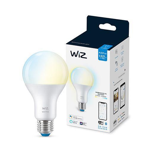 Bec LED inteligent WiZ Whites, Wi-Fi, A67, E27, 13W (100W), temperatura lumina reglabila (2700K-6500K), 1521 lumeni, compatibil Google Assistant/Alexa/Siri, dimensiuni 14.2x7.7cm;_3