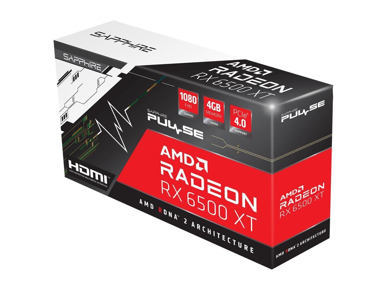 SAPPHIRE PULSE AMD RADEON RX 6500 XT GAMING OC 4GB GDDR6 HDMI / DP_9