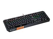 CANYON Wired multimedia gaming keyboard with lighting effect, 108pcs rainbow LED, Numbers 104keys, EN double injection layout, cable length 1.8M, 450.5*163.7*42mm, 0.90kg, color black_1