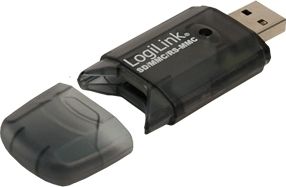 CARD READER extern LOGILINK, interfata USB Type C, citeste/scrie: micro SD; plastic, negru, 