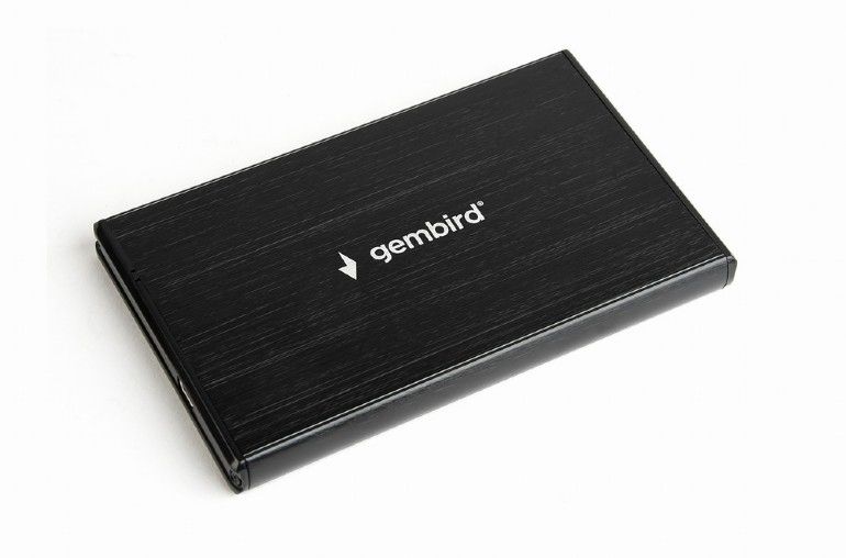 GEMBIRD EE2-U3S-3 HDD/SSD enclosure for 2.5inch SATA - USB 3.0 brushed aluminium Black_1