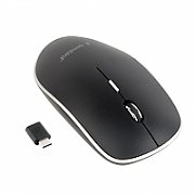 GEMBIRD MUSW-4BSC-01 Silent wireless optical mouse black Type-C receiver_5