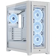 CORSAIR iCUE 5000X RGB QL Edition Tempered Glass Mid-Tower Smart Case White_1