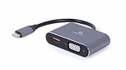 GEMBIRD A-USB3C-HDMIVGA-01 USB Type-C to HDMI + VGA display adapter space grey_1