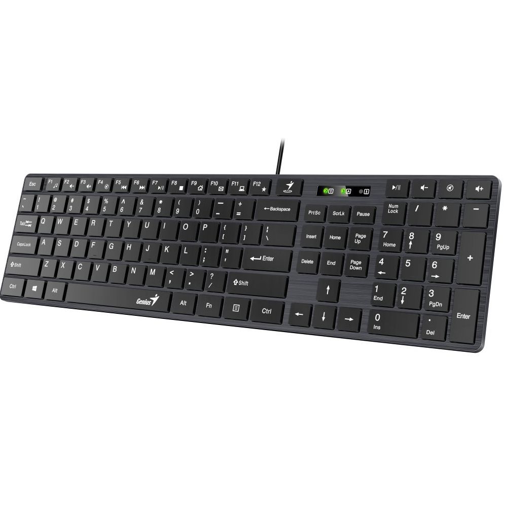 Tastatura Genius SlimStar 126, cu fir, neagra_3