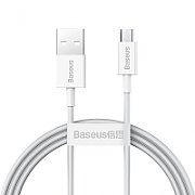 CABLU alimentare si date Baseus Superior, Fast Charging Data Cable pt. smartphone, USB la Micro-USB 2A, 1m, alb 