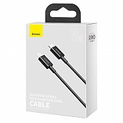 CABLU alimentare si date Baseus Superior, Fast Charging Data Cable pt. smartphone, USB Type-C la Lightning Iphone PD 20W, 1m, negru  CATLYS-A01  (include TV 0.06 lei)