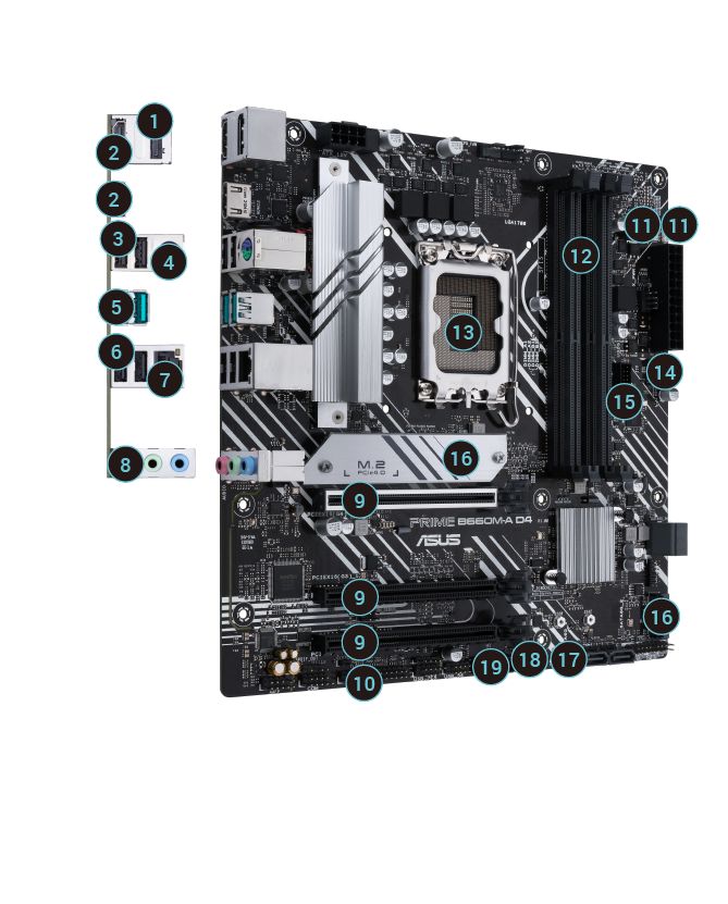 Placa de baza Asus PRIME B660M-A WIFI D4, LGA 1700_2