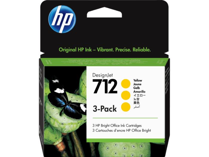 HP 712 3-Pack 29-ml Yellow DesignJet Ink Cartridge_1