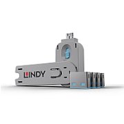 Lindy USB Port Locks 4x Blue+Key  https://www.lindy.co.uk/accessories-c9/security-c388/usb-port-blocker- pack-of-4-colour-code-blue-p2324_2