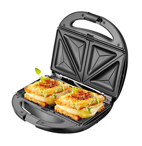 Adler AD 3040 sandwich maker 1200 W Black, Grey_2