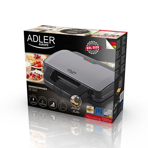 Adler AD 3043 sandwich maker 1300 W Black_8