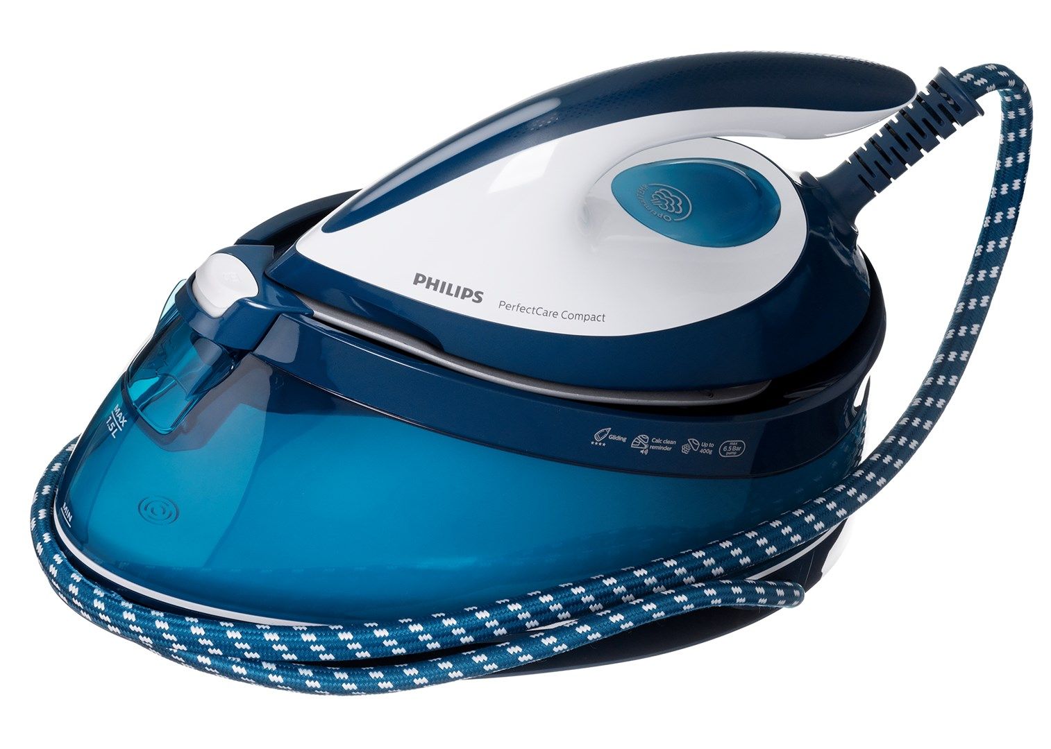 Philips GC7844/20 steam ironing station 1.5 L SteamGlide soleplate Aqua colour, White_7