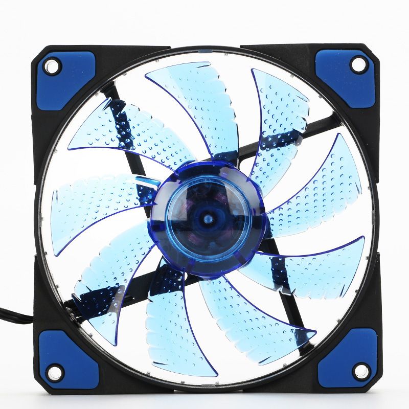 Gembird FAN-HURACAN-100B PC case fan with 15 LEDs, blue, 120 x 120 x 25 mm, 5 V_2
