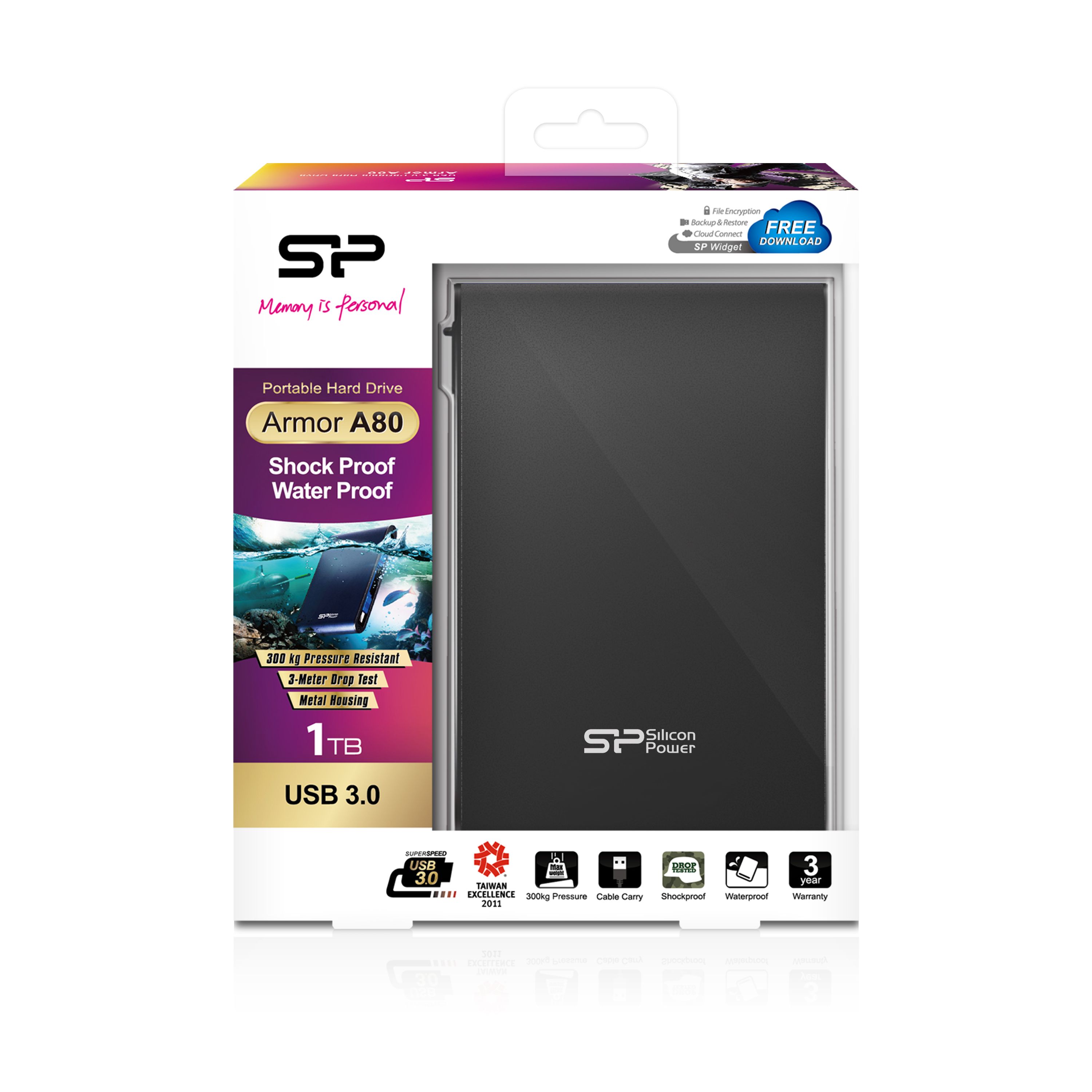 Silicon Power Armor A80 external hard drive 1000 GB Black_4