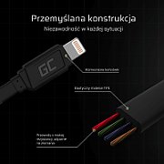 Green Cell KABGC02 lightning cable 0.25 m Black_3