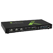 Techly 4x1 USB HDMI 4Kx2K IDATA KVM-HDMI4U KVM switch Black_1