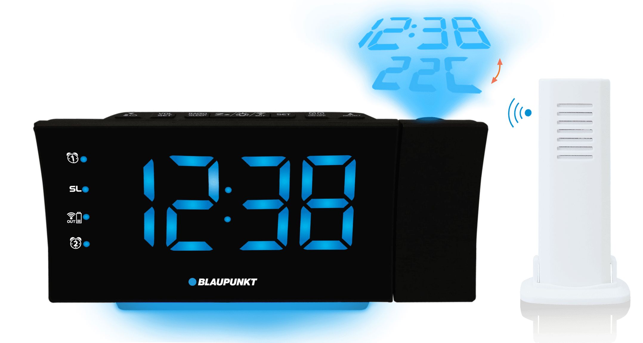 Blaupunkt CRP81USB alarm clock Digital alarm clock Black_1