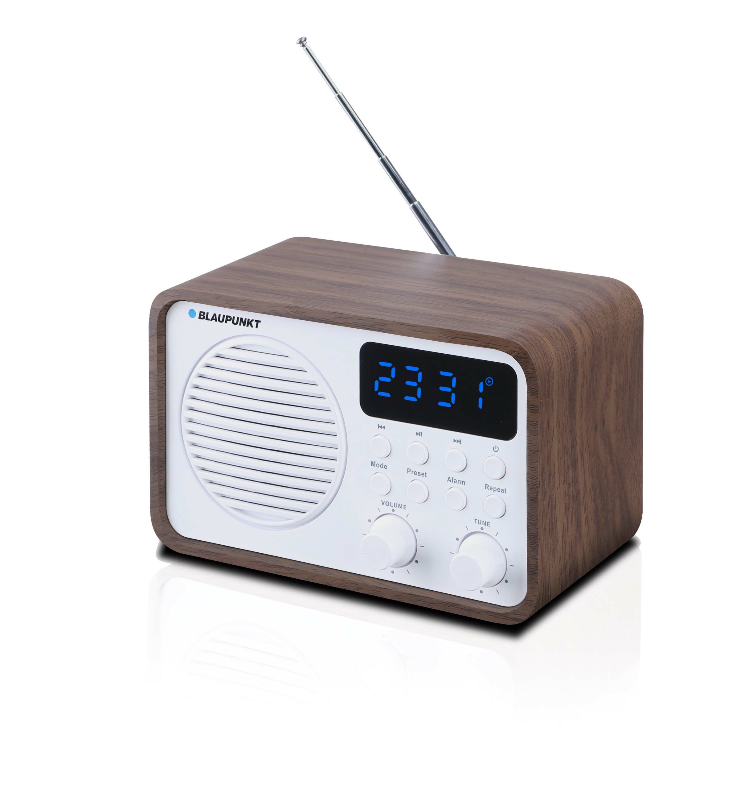 Portable radio with Bluetooth and USB BLAUPUNKT PP7BT, colour: brown wood/white_3