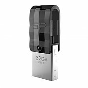 Silicon Power Mobile C31 USB flash drive 32 GB USB Type-A / USB Type-C 3.2 Gen 1 (3.1 Gen 1) Black, Silver_2