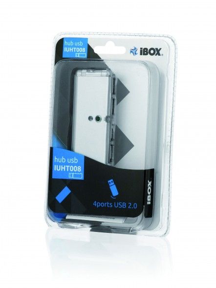 iBox IUHT008C interface hub USB 2.0 480 Mbit/s Black_2