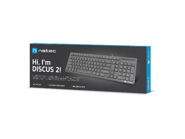 NATEC Discus 2 keyboard USB USB US Slim_4