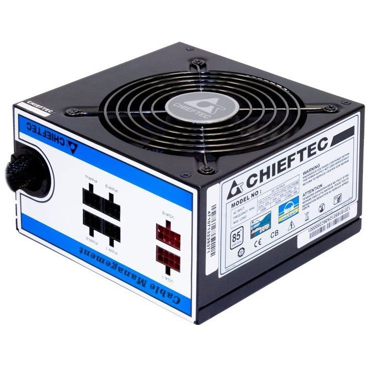 SURSA CHIEFTEC 650W (real), A-80 series, semi-modulara, fan 12cm, compatibila 80PLUS Bronze, &gt;85% eficienta, 1x CPU 4+4, 2x PCI-E (6+2), 6x SATA 