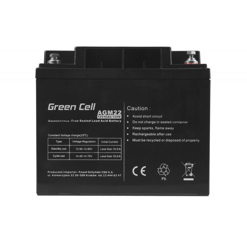 Green Cell AGM22 UPS battery Sealed Lead Acid (VRLA) 12 V 40 Ah_5