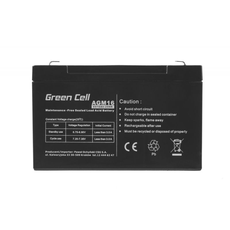 Green Cell AGM16 UPS battery Sealed Lead Acid (VRLA) 6 V 10 Ah_5