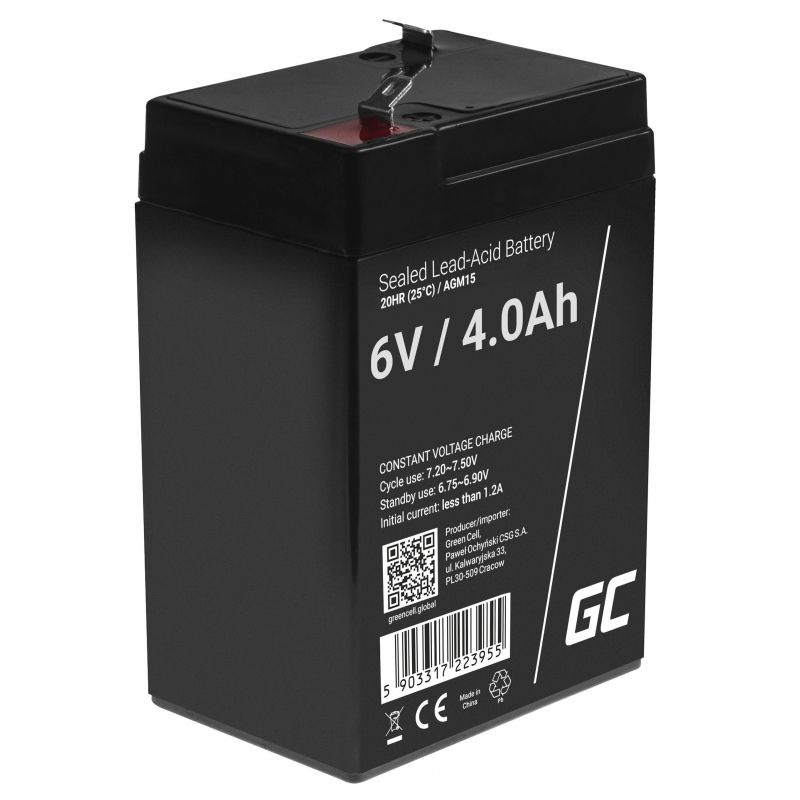 Green Cell AGM15 UPS battery Sealed Lead Acid (VRLA) 6 V 4 Ah_1