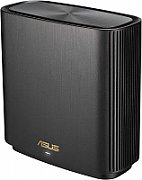 Asus Tri band home Mesh ZENwifi system, XT8, black; 1.5 GHz quad- core processor, 256 MB Flash, 512 MB RAM ; Network Standard: IEEE: IEEE 802.11a, IEEE 802.11b, IEEE 802.11g, IEEE 802.11n, IEEE 802.11ac, IEEE 802.11ax, IPv4, IPv6; Antenna: 6x internal antennas; Transmit/Receive: 2.4 GHz 2 x 2, 5_1