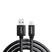 Cablu USB-C la USB-A, 1.5m, USB 3.2 Gen 1, 3A, impletit, negru_3