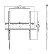 SUPORT de perete LOGILINK, pt 1 TV/monitor plat, diag. max 55 inch, inclinare, max 35 Kg, 