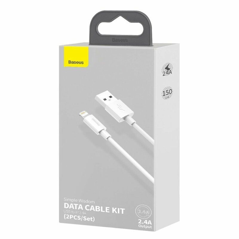 Baseus TZCATZJ-02 USB cable 1.5 m USB A USB C White_4