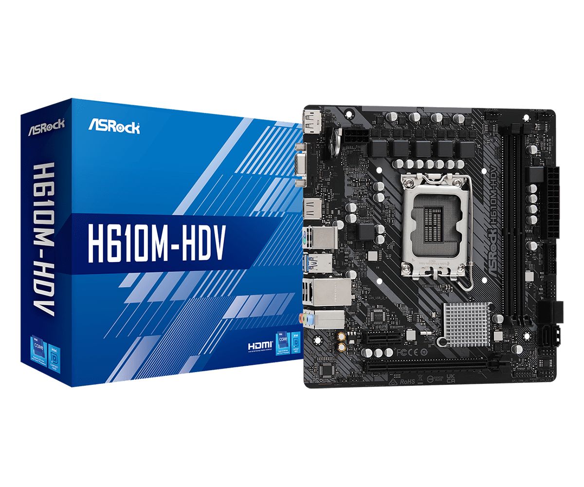Asrock H610M-HDV Intel H610 LGA 1700 micro ATX_2