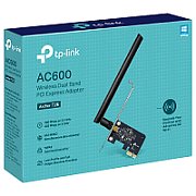 TP-Link Adaptor wireless, AC600 Dual-band, PCI Express, 1 x antenna detasabila, Standarde wireless: IEEE 802.11b/g/n 2.4 GHz, IEEE 802.11a/n/ac 5 GHz, viteza transfer: 5 GHz 433 Mbps, 2.4 GHz 200 Mbps._1