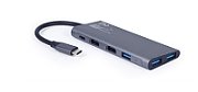 GEMBIRD A-CM-COMBO9-01 USB Type C 9in1 multi port adapter USB hub HDMI VGA PD card reader LAN 3.5mm audio space grey_1