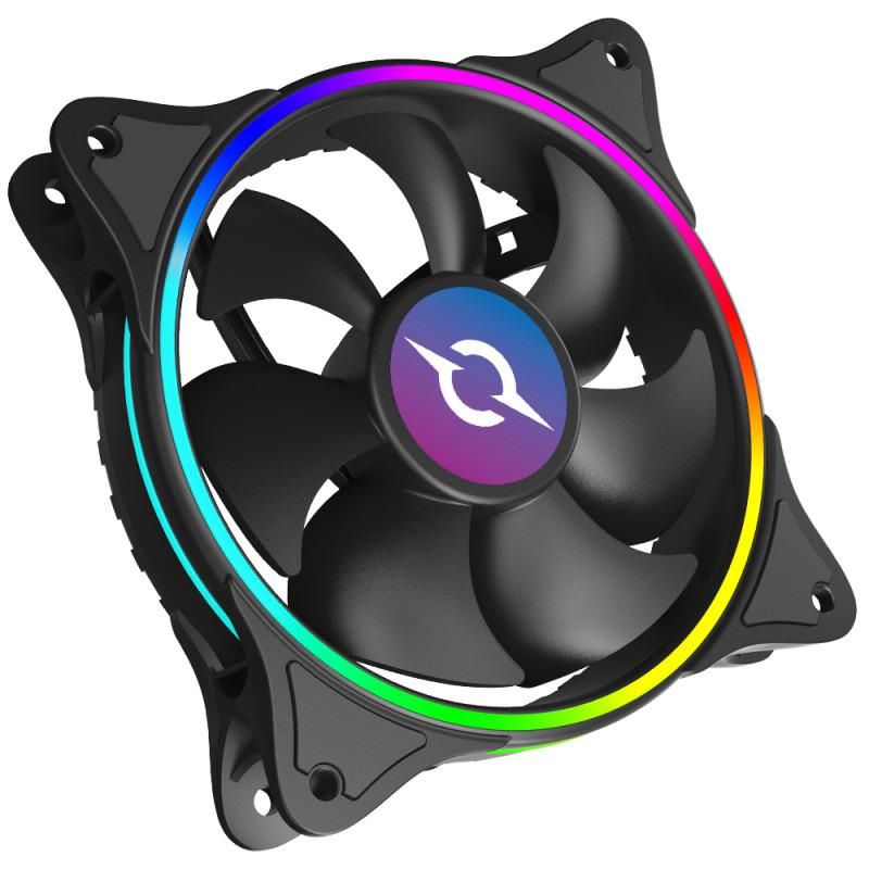 Ventilator Carcasa Aqirys Cetus 120mm RGB  TECHNICAL DATA Dimensions : 120 x 120 x 25 mm Bearing: Hydro Bearing Bearing Speed (max.): 1200±15% RPM PWM support : No Air Flow (max.): 28.34 CFM Air Pressure (max.): 1.3 mm-H2O Noise (max.): 23.2 Dba Number of LEDs: 16 pcs LED Color: RGB Rated Voltage_2